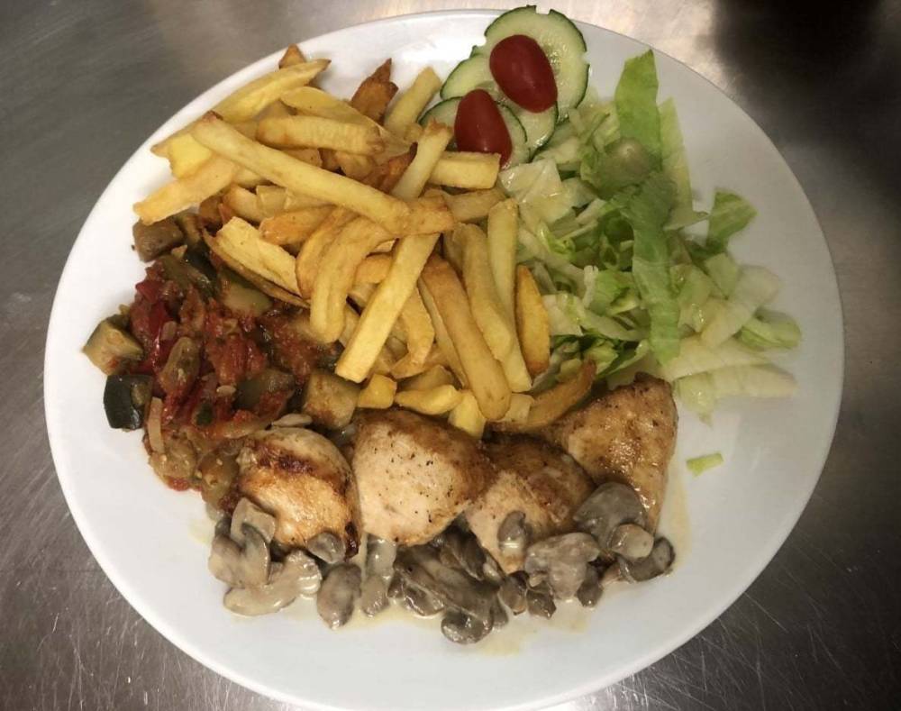 Pommes de terres avec légumes